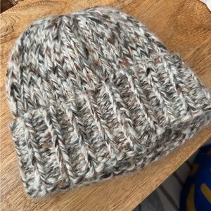 Anthropologie Gray Knit Beanie